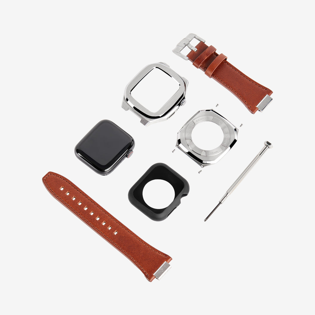 Apple Watch Case with Premium Leather by Kronemar